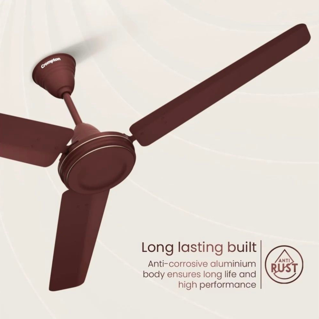 Crompton High Speed Ceiling Fan 48" 1200mm Brown