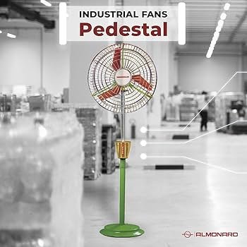 Almonard 18"  Pedestal Fan Air Circulator 450 mm 3 Blade