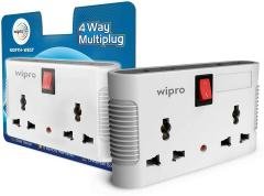 Wipro 4 Way multiplug with 2 Universal sockets