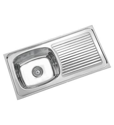 Parryware Single Bowl Kitchen Sink With Flat Edge WPC853699