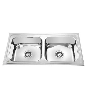 Parryware Double Bowl Kitchen Sink With Folded Edge WPC857081