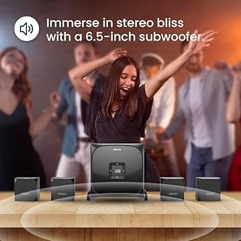 Philips Audio SPA8170B 4.1Ch 100W Bluetooth Multimedia Speaker