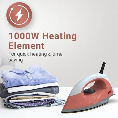 Crompton Brio 1000-Watts Dry Iron with Weilburger Coating
