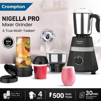 Crompton LIFE ACTIVE SERIES NIGELLA PRO 500 W Mixer Grinder