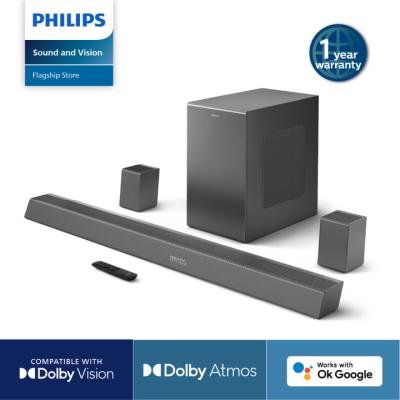 PHILIPS Soundbar Speaker TAB8967 7.1 CH (5.1.2) 780 Watt