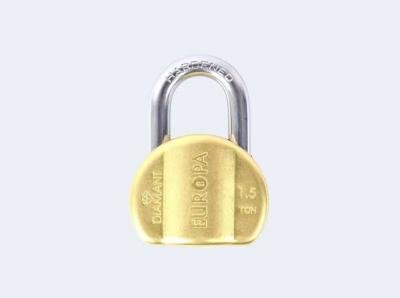 Europa 65mm L365BM Dimple Key Lock Padlocks (Brass)